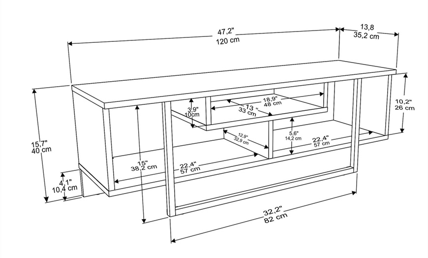 Image 11: Asal 120cm Wide TV Stand 