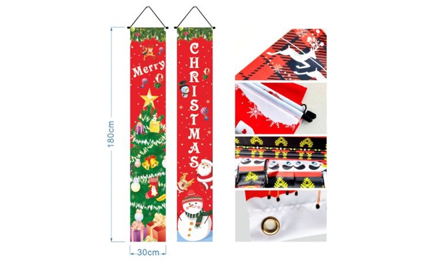 Image 10: Hanging Christmas-Themed Banners