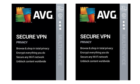 1 o 2 anni di protezione con AVG Secure VPN 2020 per 5 dispositivi