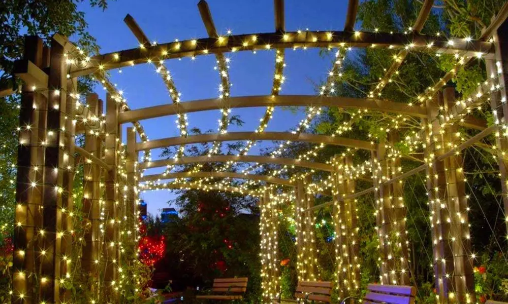 1 o 2 stringhe di luci LED ad energia solare con 100 LED