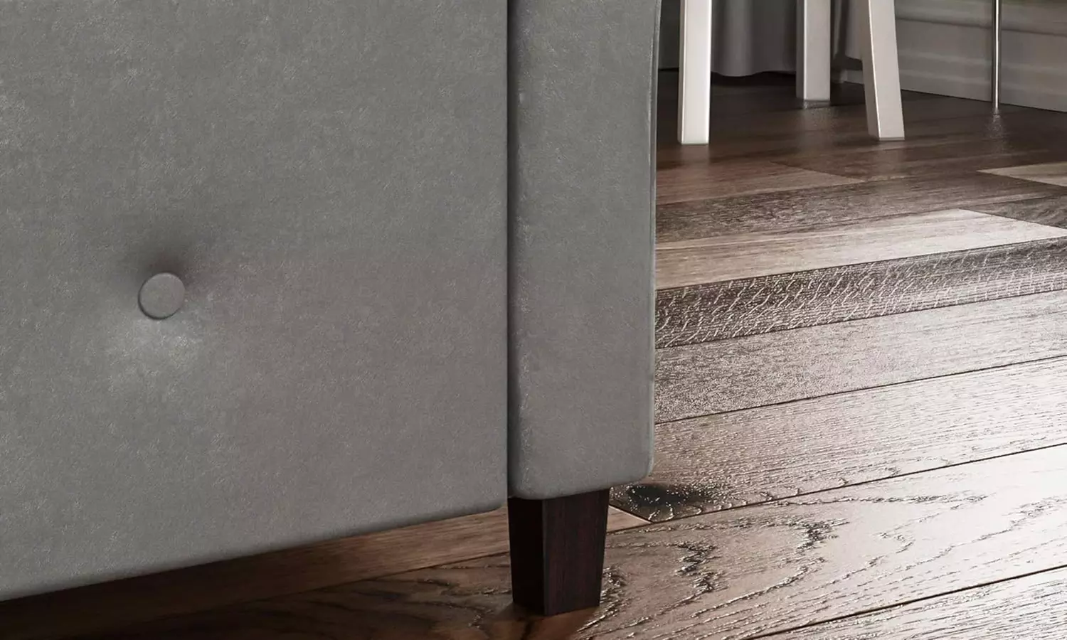 Seville Crushed Velvet or Linen Ottoman Storage Chest