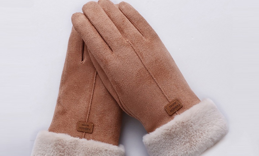 Image 6: Gants en Sherpa tactiles