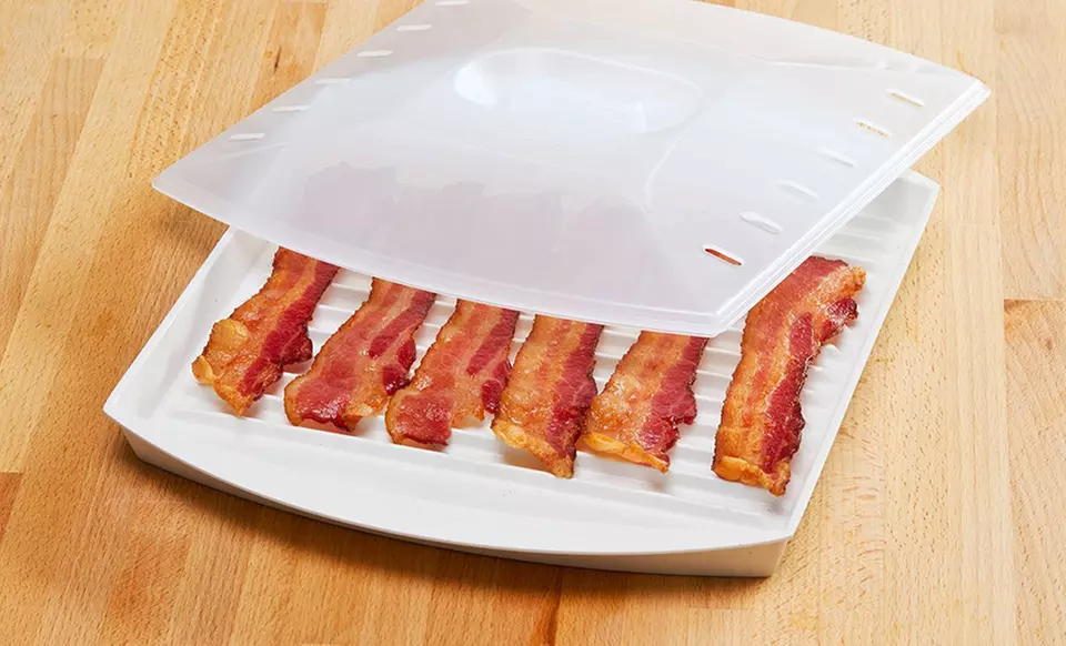 Microwave Bacon Grill with Cover Tray
 - Primary Image