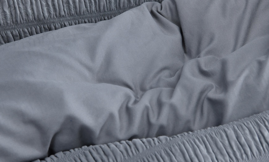 Image 3: Embossed Seersucker Duvet Set