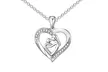 One, Two or Three Philip Jones Mother and Child Necklaces with Crystals from Zircondia® - Second Medium