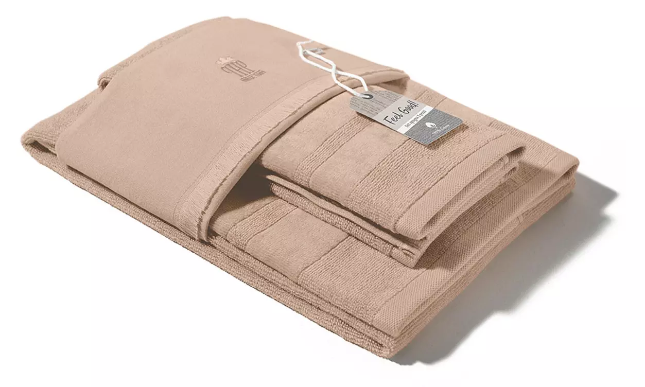 Set di asciugamani da bagno in spugna Joy