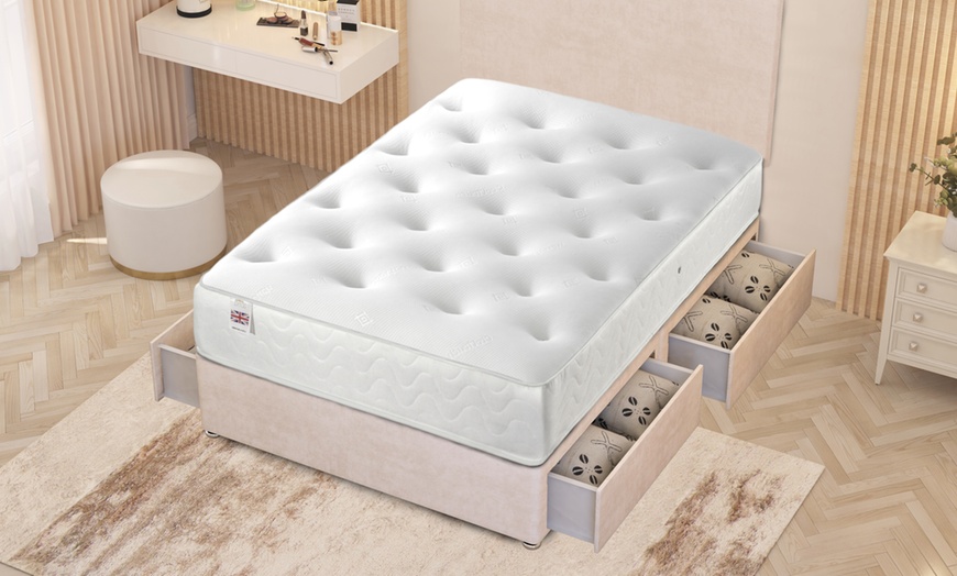 Image 15: Plush Velvet 4-Drawer Divan Bed Set