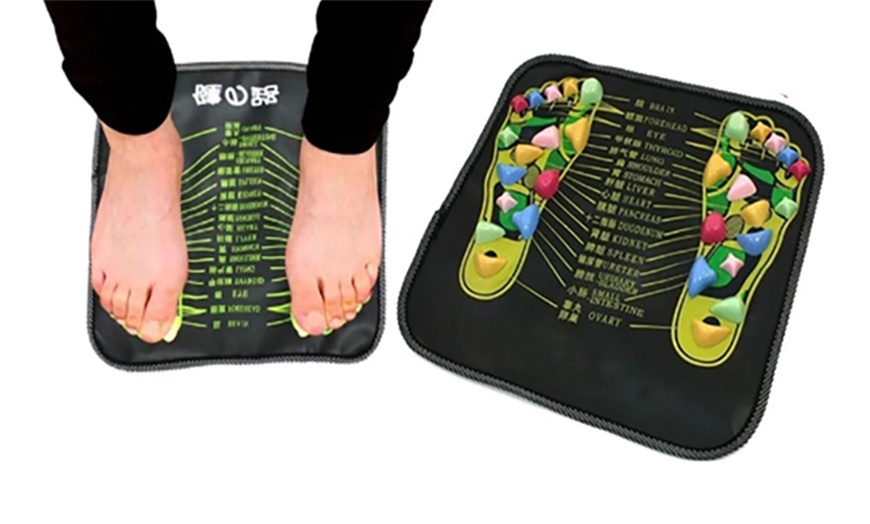 Image 1: One or Two Reflexology Foot Massager Mats