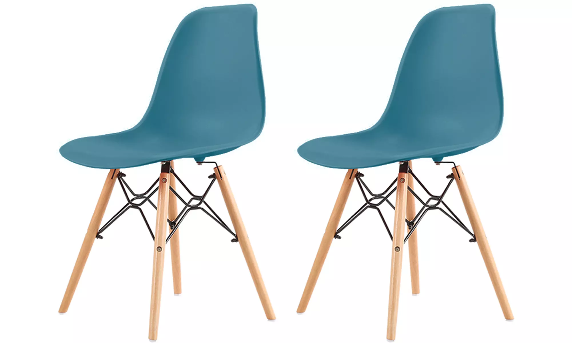 Silla de estilo escandinavo Christie con asiento redondo, de Sampur