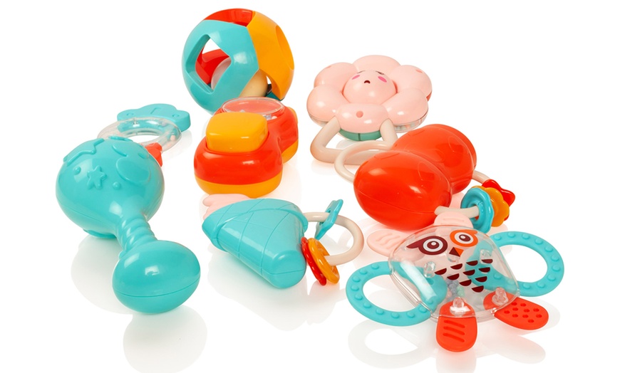 Image 7: Baby Rattle and Teether Set