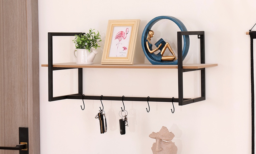 Image 7: Floating Wall-Mounted Shelf