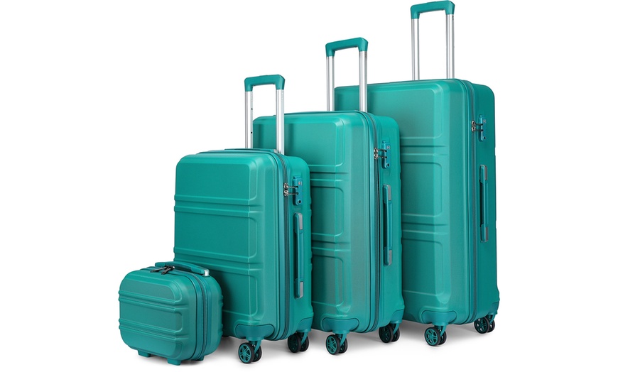 Image 2: Individual or 4 piece set of Miss Lulu suitcases