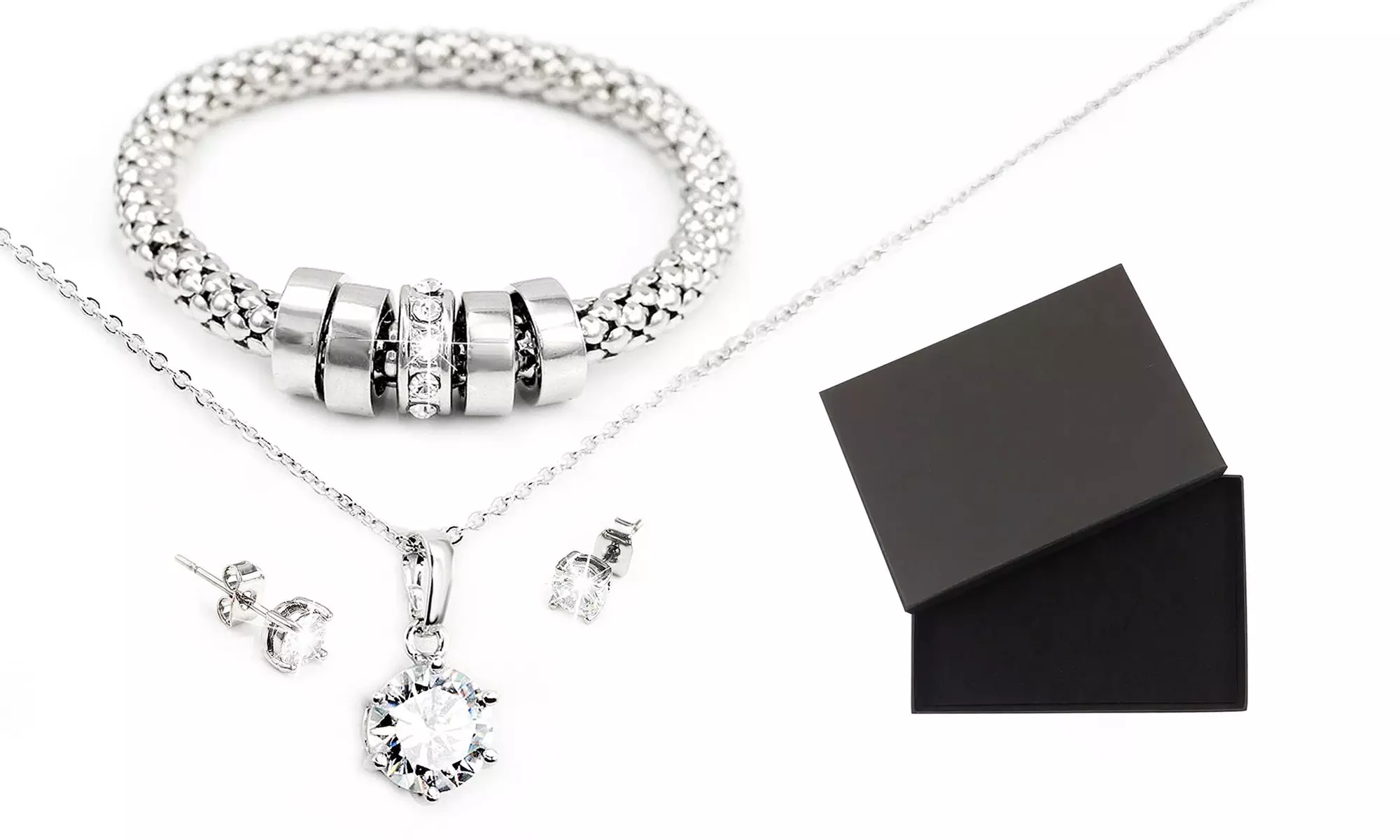 Ensemble de 3 bijoux "Aurora" ornés de cristaux Swarovski®