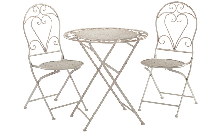 Image 2: Three-Piece Heart Bistro Set