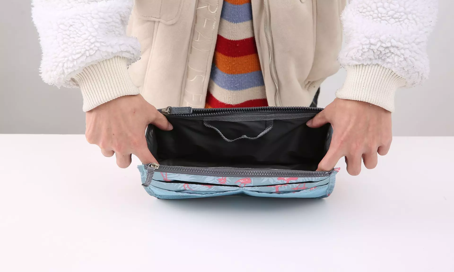 Handtas-organizer met flamingo print