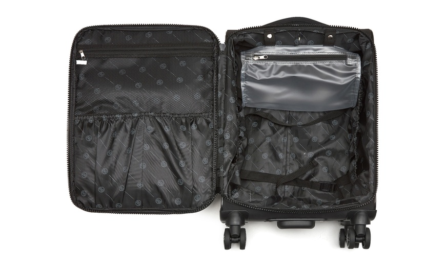 Image 4: Maleta blanda ligera de 20 pulgadas con neceser extraíble