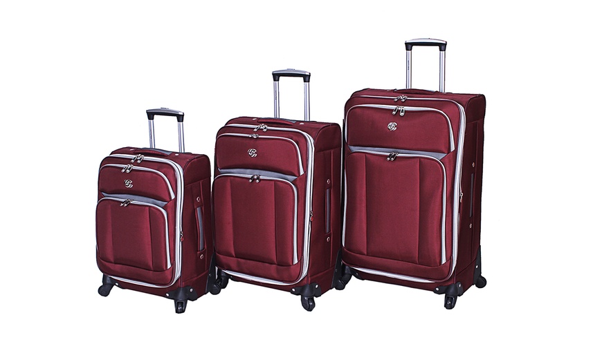 Oleg Cassini 3 Piece Luggage Set Groupon