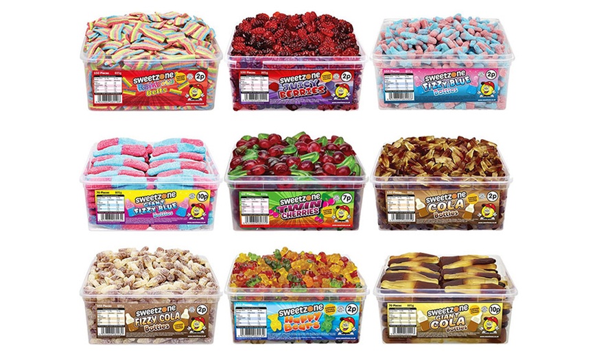 Image 1: 70, 100 or 350 Sweetzone Halal Giant Sweet Tub in Different Flavours