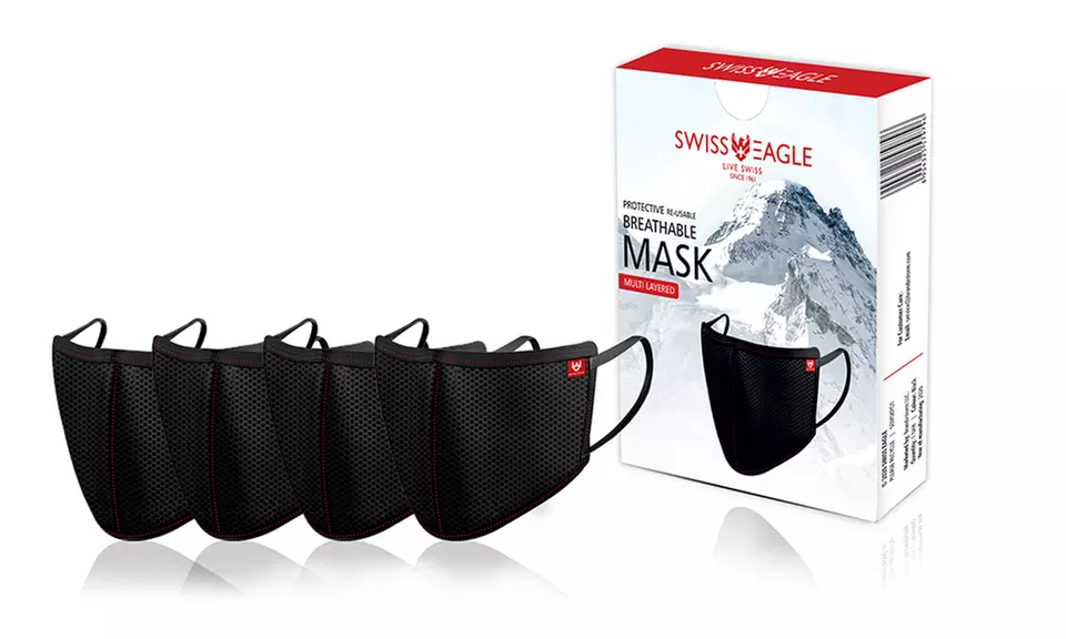Pack de 1 à 4 masques ultra respirants SwissEagle - Image 5