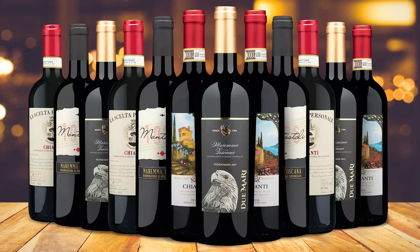 6- or 12-Bottle Tuscan Wine Collection from Wine Insiders (Up to 81% Off) - Primary Image