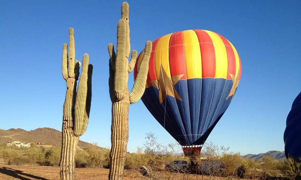 Arizona Sunrise Sonoran Hot Air Balloon Flight for Up to Eight People