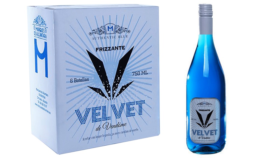 Image 3: Pack de 6 botellas de vino azul