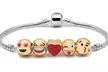 1x oder 2x Charm-Armband mit 3, 5 oder 10 Emojis - Second Medium