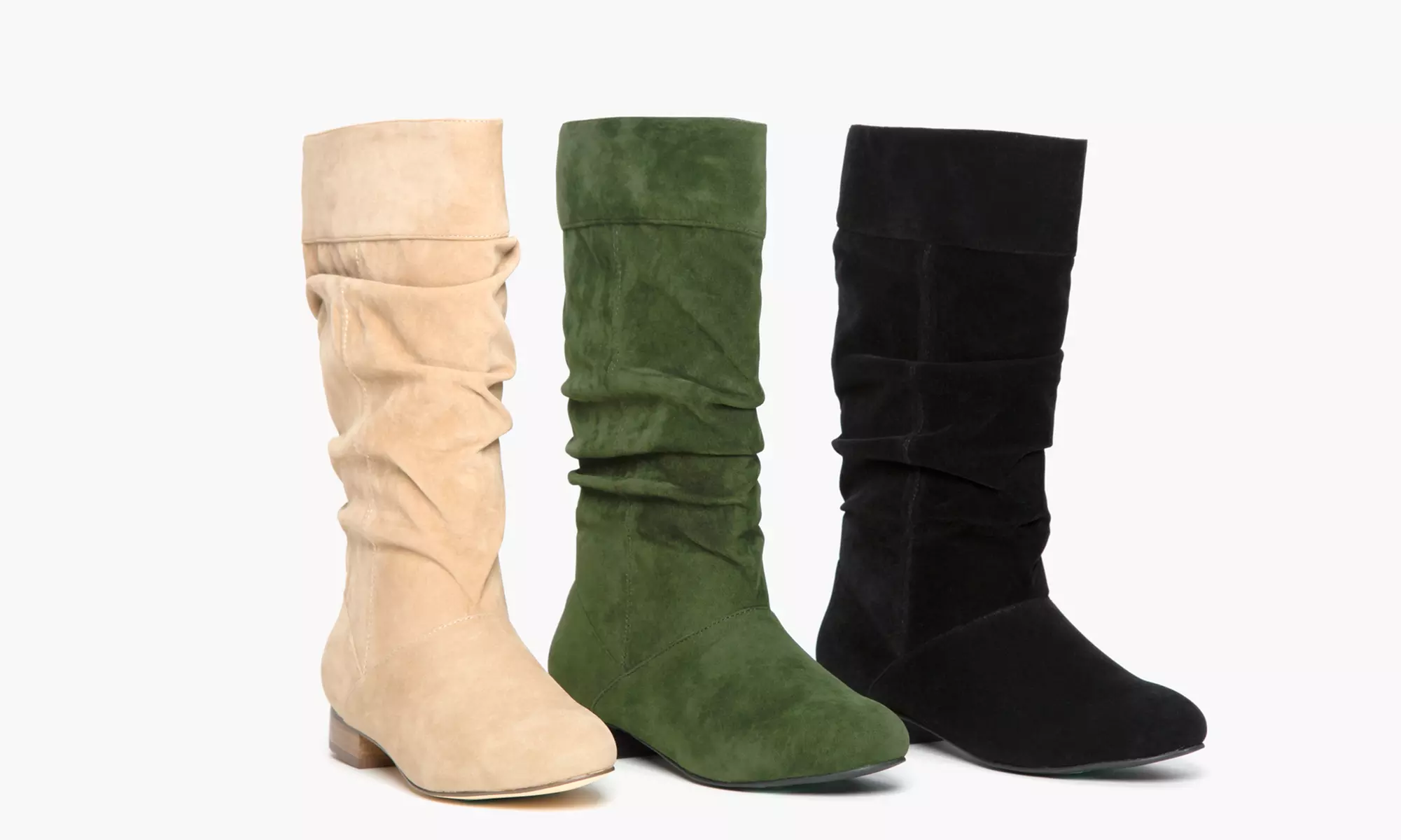 Olive Street Women's Microsuede Wide Calf Riding Boots | Groupon Exclusive (Sizes 6, 6.5, 7, 7.5) - Primary Image