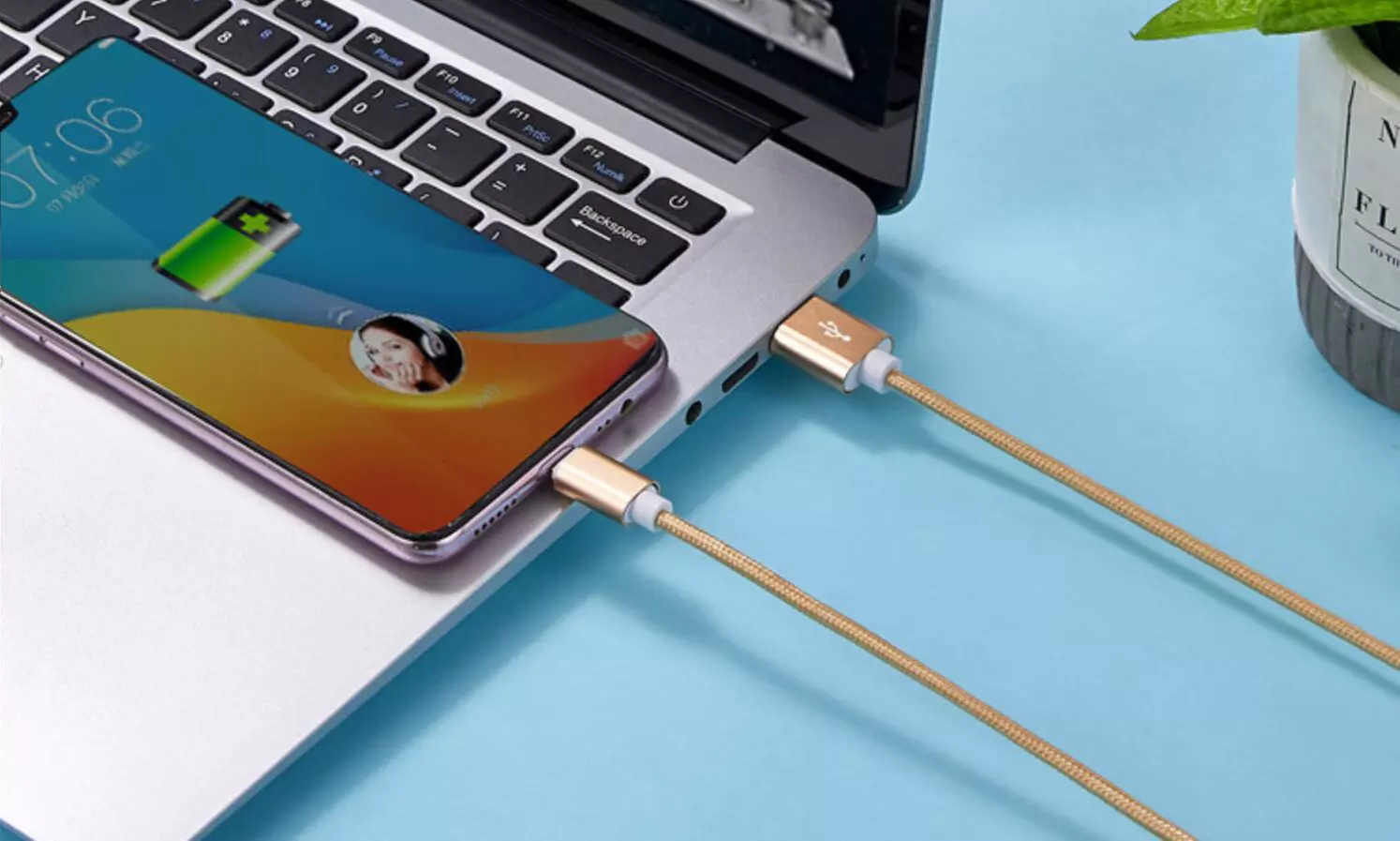 Set van 4 oplaadkabels