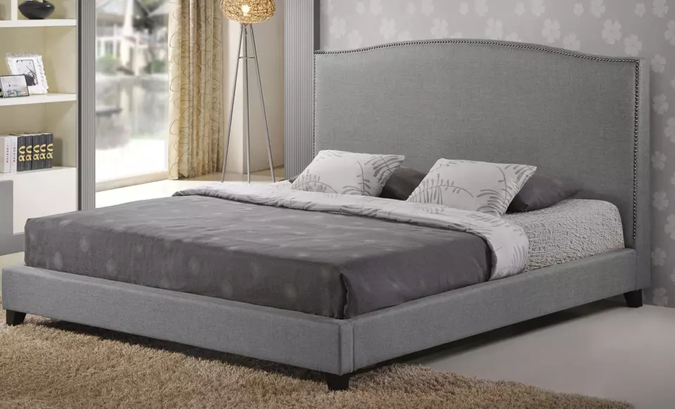 Up to 46% Off a Modern Linen or Fabric Platform Bed - Second Medium