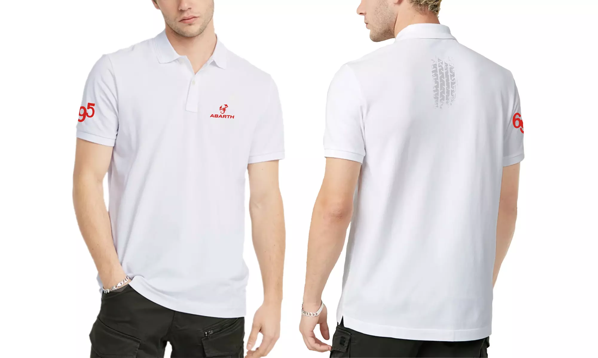 Polo da uomo Abarth Scorpion in 100% cotone