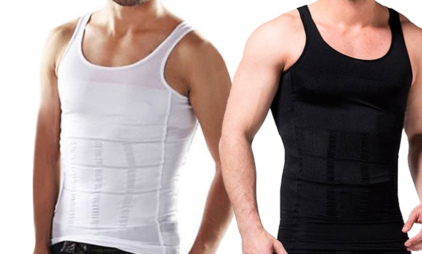 Image 6: Men's Slimming Vest