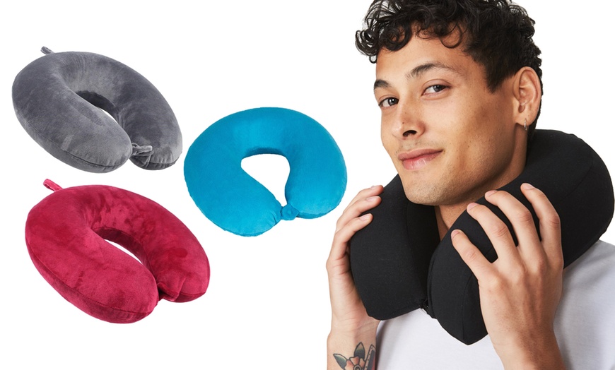 Image 1: U-Shape Travel Neck Pillow