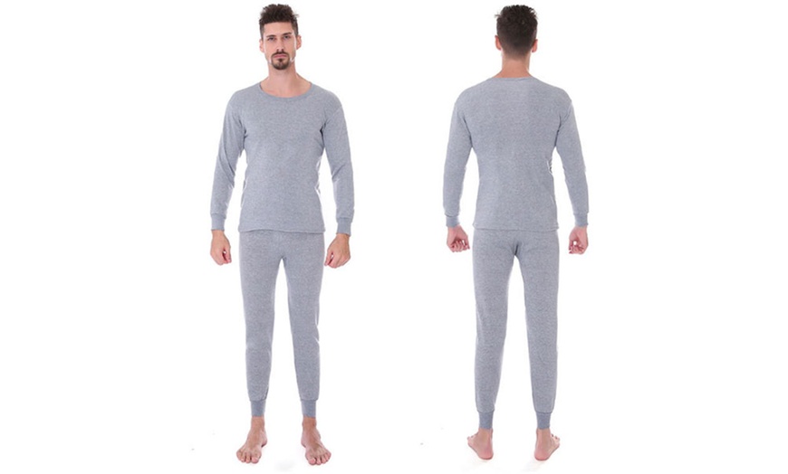 Image 4: Fleece-Lined Thermal Underwear Set