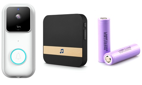 Campanello FHD Wi-Fi disponibile con ricevitore e 2 batterie opzionali