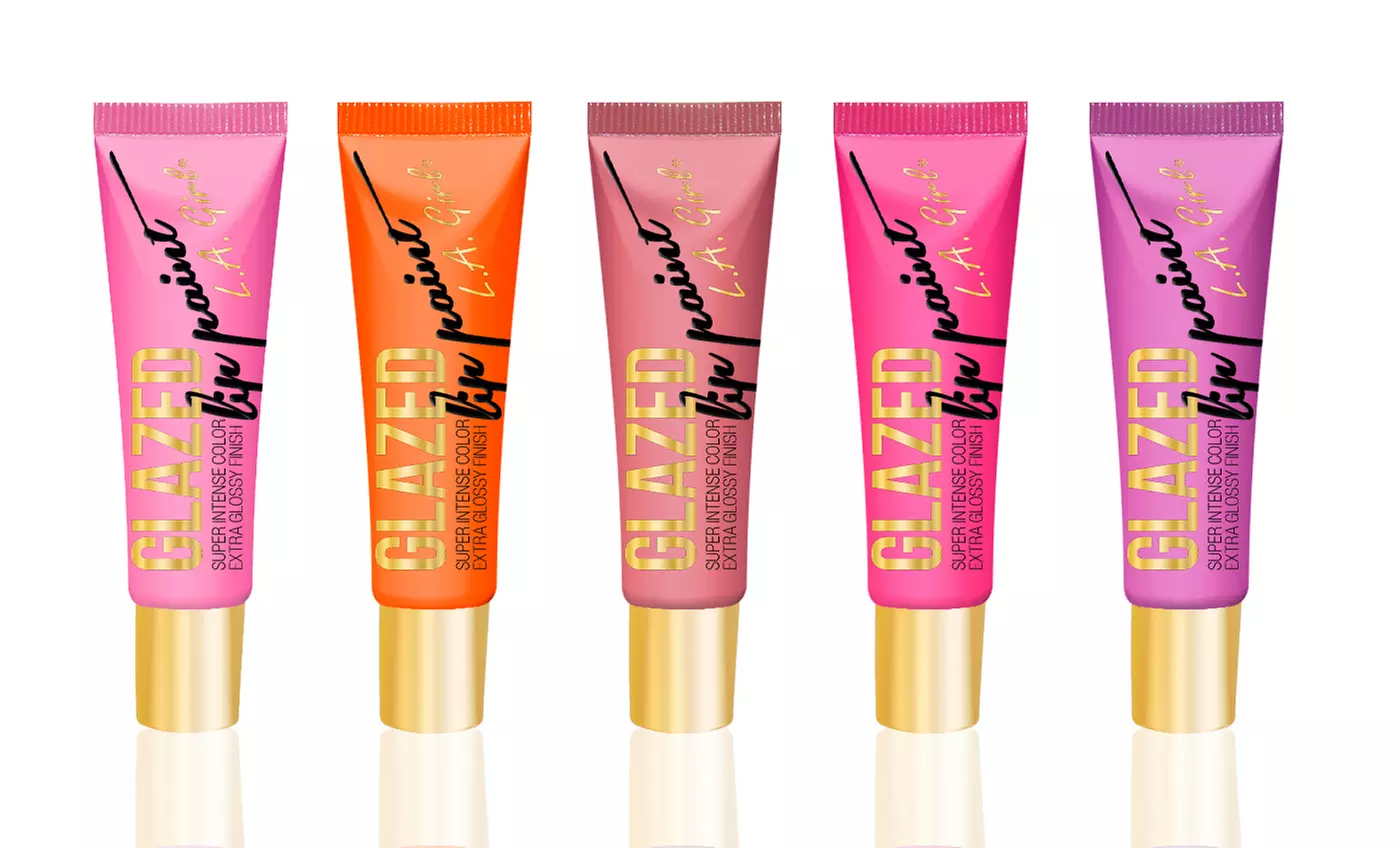 L.A. Girl 5-Piece Glazed Lip Paint Set - Primary Image