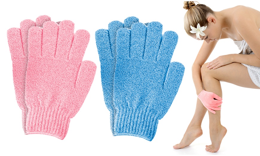 Image 1: Paire de gants exfoliants