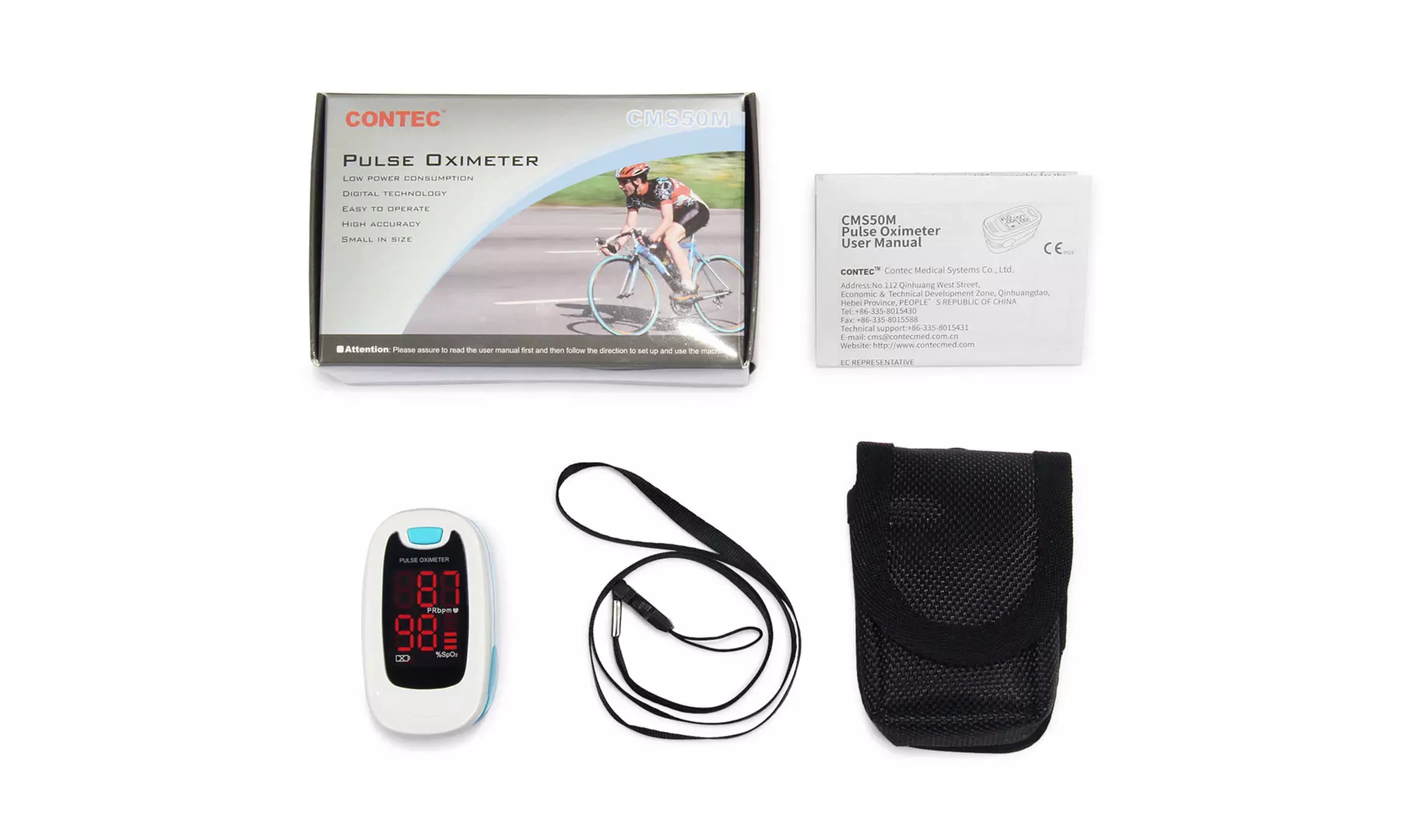 Finger Pulse Oximeter Blood Oxygen Saturation Patient Monitor - Second Medium