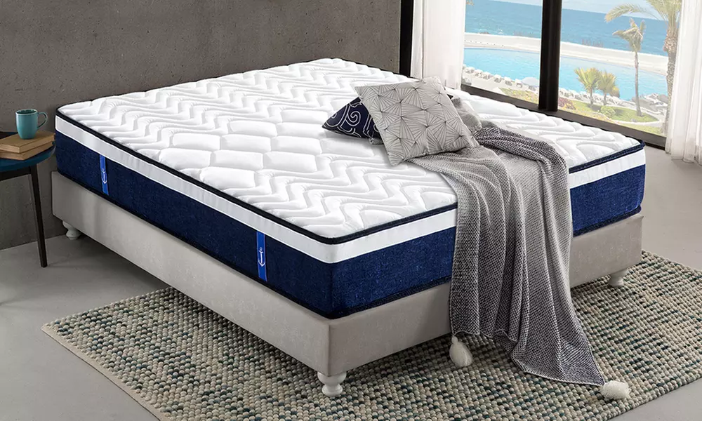 Matelas Océan à mémoire de forme et ressorts ensachés, 23 cm, marque Sampur, livraison offerte - Primary Image