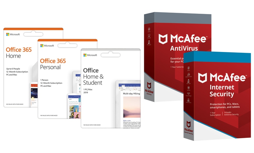 Image 1: Microsoft and McAfee Software