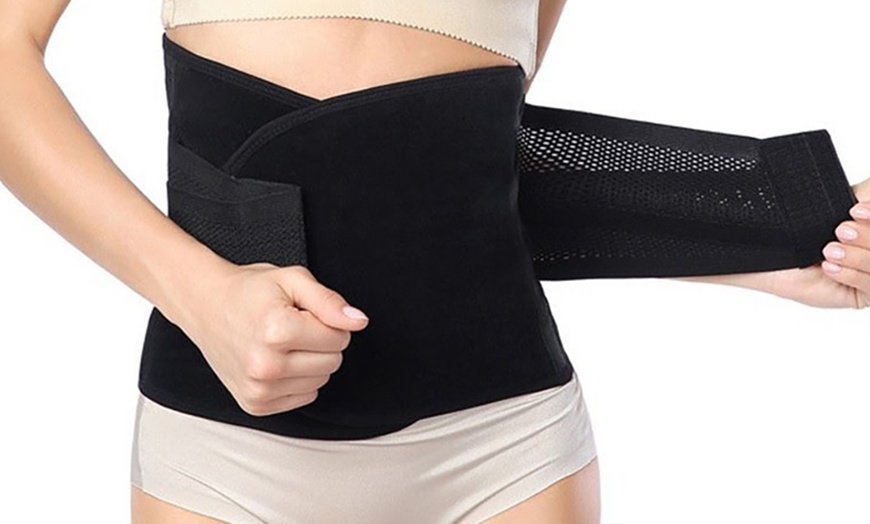 Image 1: Double Wrap Waist Trainer 