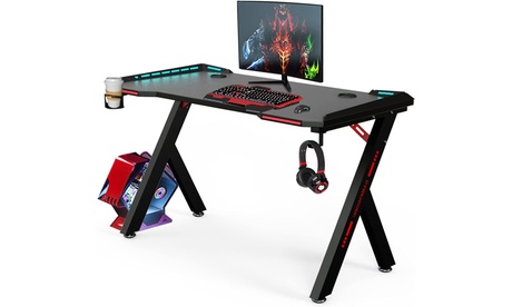 RGB Lighting Gaming Desk from Groupon