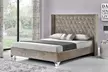 Drogo Diamante Button Wingback Bed Frame with Optional Mattress - Second Medium