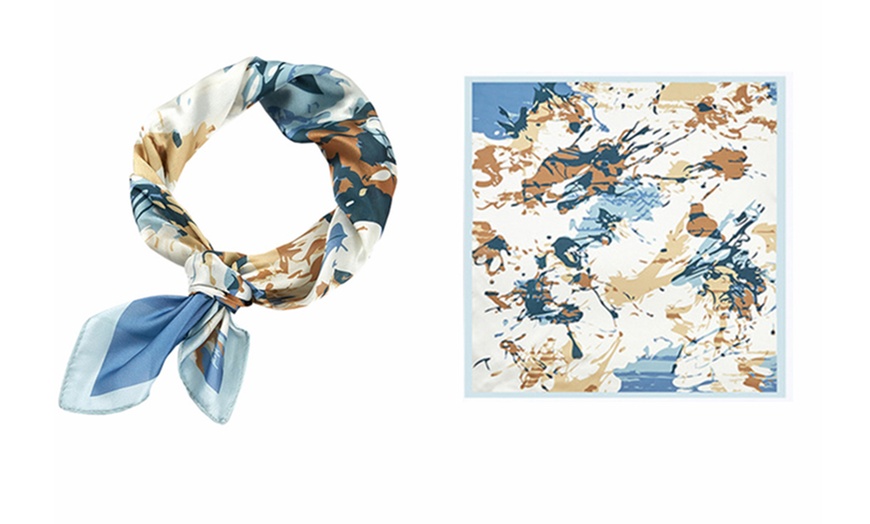 Image 6: 53cm Fashion Satin Scarf