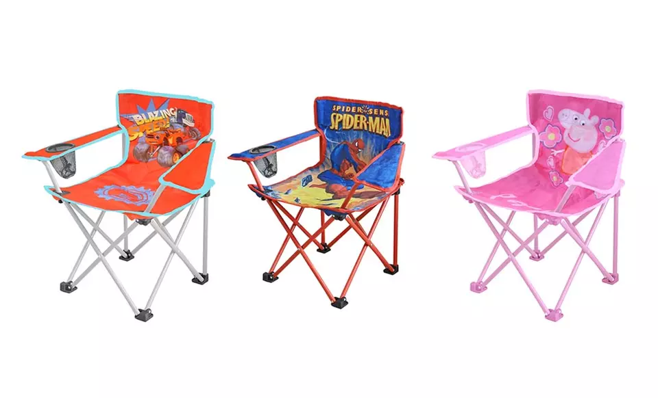 Kids' Camp Chairs Featuring Cartoon Characters - Primary Image
