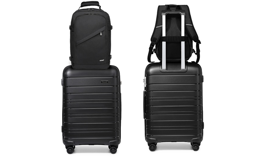 Image 4: One or Three Suitcase Set and Travel Backpack