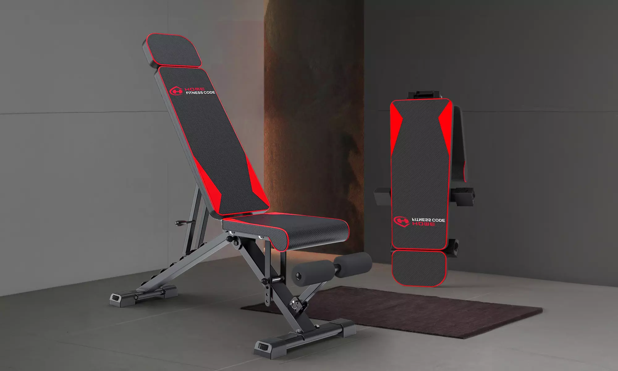 Folding Workout Exercise Bench - Primary Image