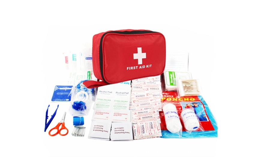 Image 1: 180-Piece Hospital Grade First Aid Kit


