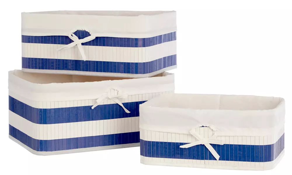 Nautical Laundry Hamper, Three Storage Boxes or Both - Image 3
