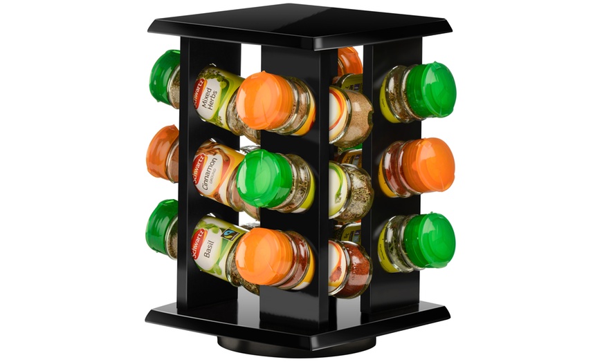 Image 4: Revolving Spice Rack with Spices